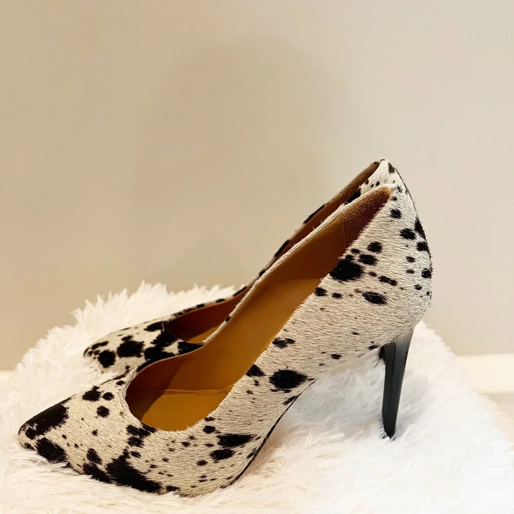 IRO Milos Calf Hair Animal Print Pumps Size 38